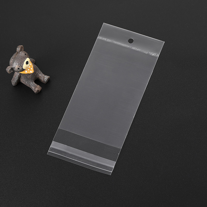 Best-selling universal self-adhesive plastic packaging bags, decorative bags with transparent hangers