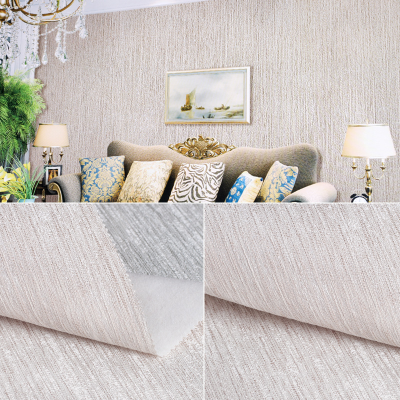 seamless Wall covering modern Simplicity Vertical stripe bedroom Background wall Plain colour Non-woven fabric a living room Solid seamless Qiangbu