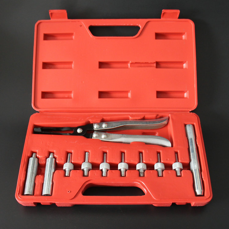11件气门油封拆装工具组 气门油封钳 气门弹簧拆装钳 气门拔取钳