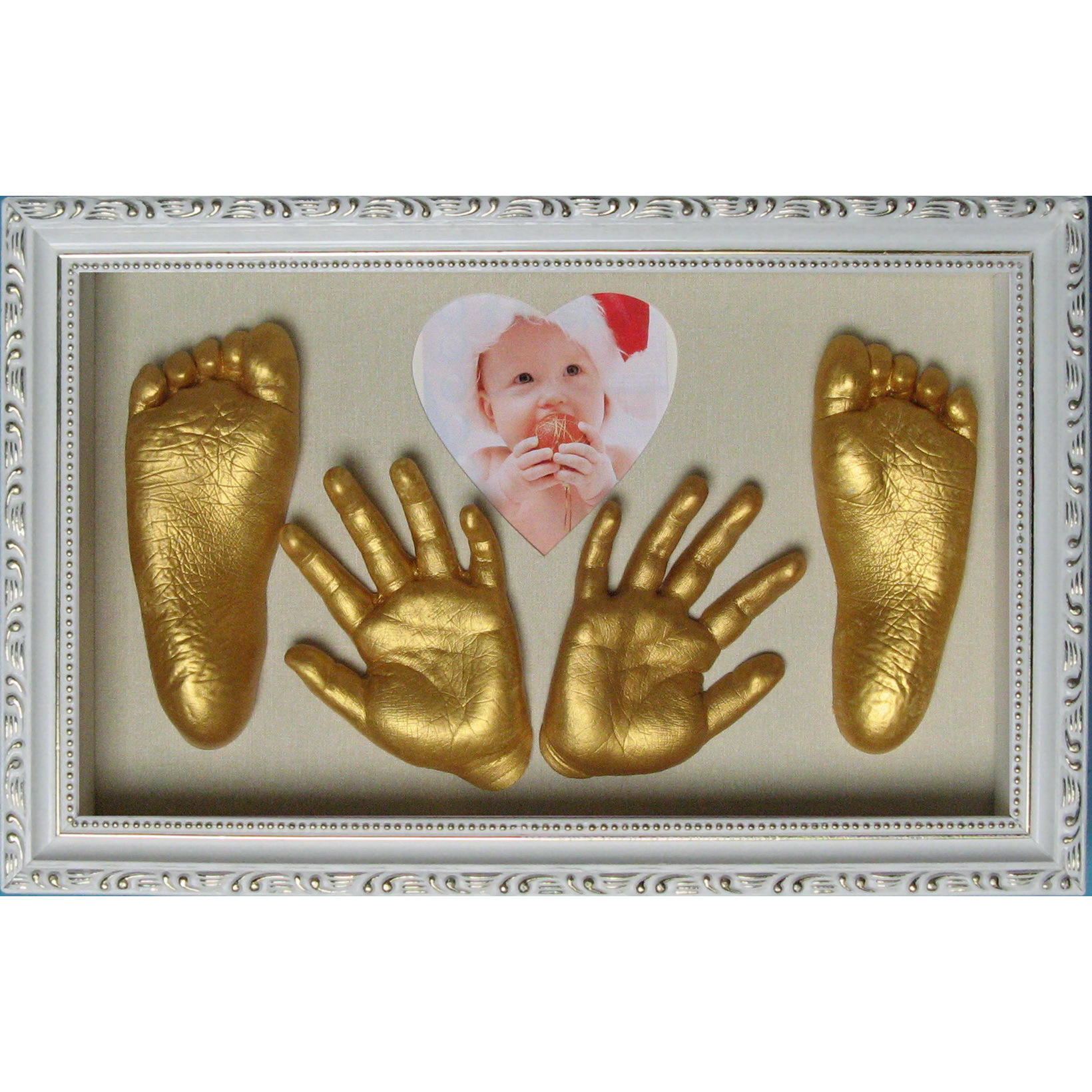 First public card children three-dimensional Clone Brothers Foot mold baby Brothers inkpad Photo frame suit