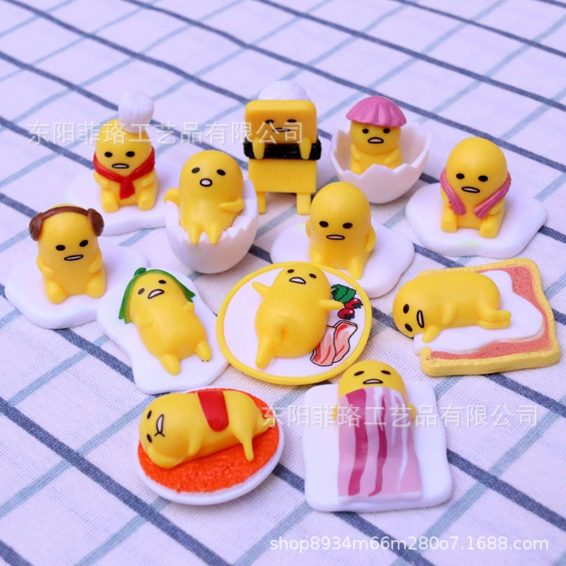 Японская игрушка Gudetama (жёлток), ленивое яйцо, маленькая качающаяся фигурка, креативный подарок, слепая упаковка
