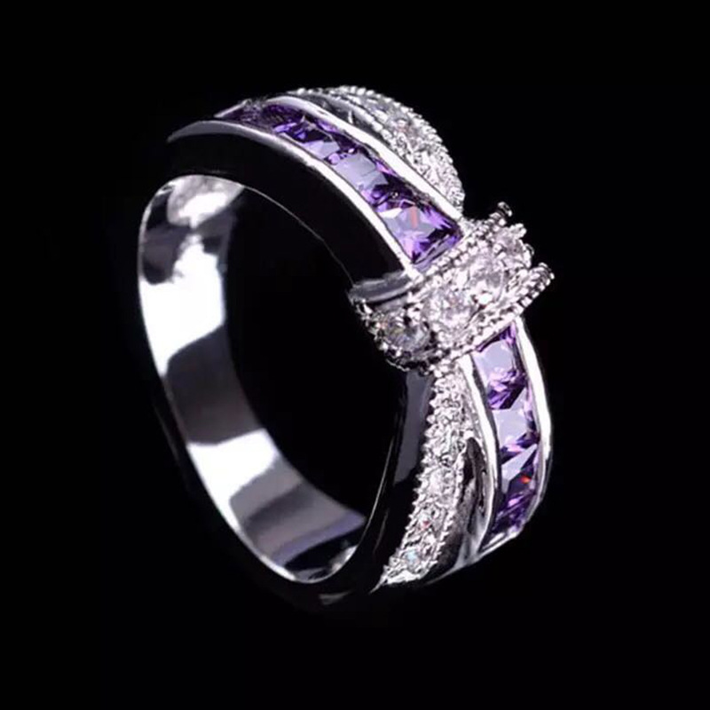 10g Weight Rhinestones Inlay Material Elegant Geometric Rhinestones Metal Wholesale Rings
