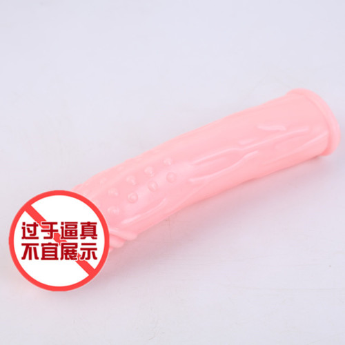 Men's penis condom lengthened and thickened crystal wolf braces adult sex toys couples toys