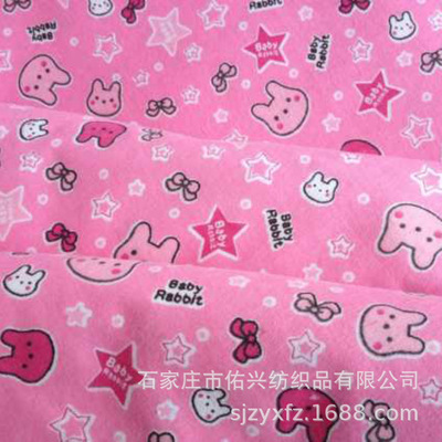 wholesale pure cotton printing Since flannel Woven Plain Cartoon printing Baby blanket pajamas Flannel