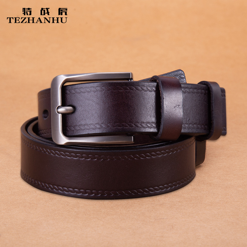 Belt belt men's pants belt new solid col...