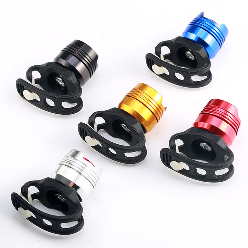 Aluminum alloy ruby ​​tail light waterproof frog light helmet light warning light mountain bike bicycle accessories