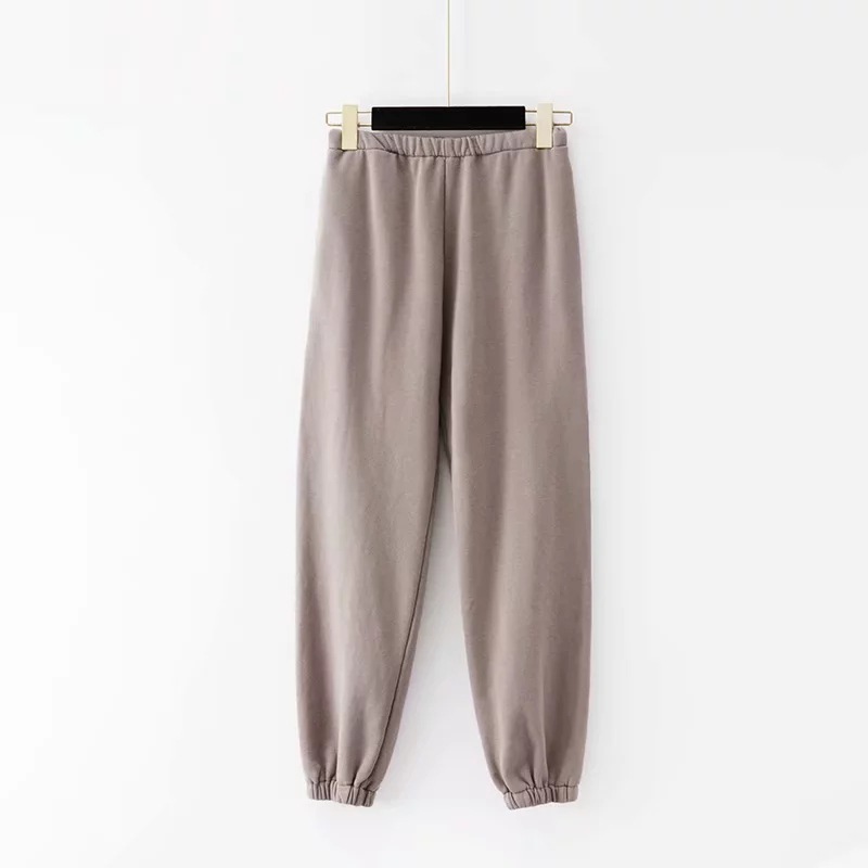 casual elastic waist sports pants NSHS46606