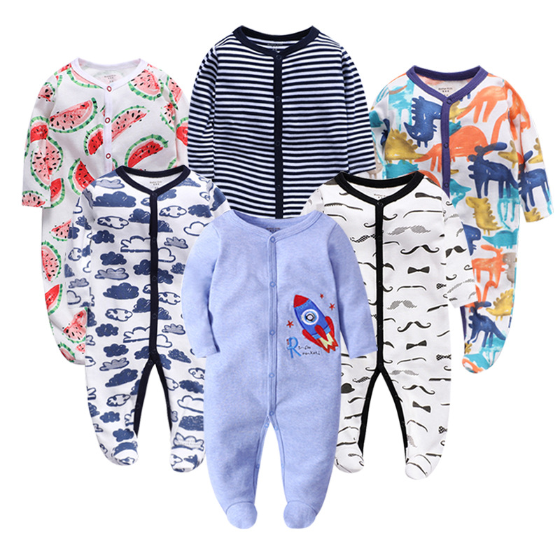 Manufactor wholesale baby one-piece garment Long sleeve Romper baby Package fart Coveralls Climbing clothes Spring and summer pajamas Infants Children's clothing