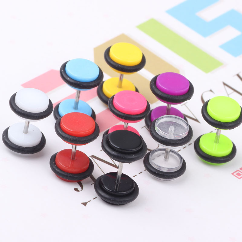 Acrylic Candy Colored Ball Ear Stud Ear Bone Nail Body Jewelry Japanese Korean Style detail image 8