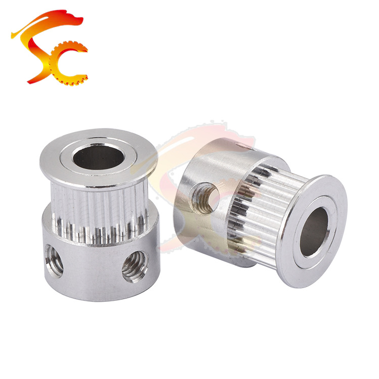 传动铝合金同步带轮 2GT19齿 内孔6/8 齿面7 配6MM皮带 精加工