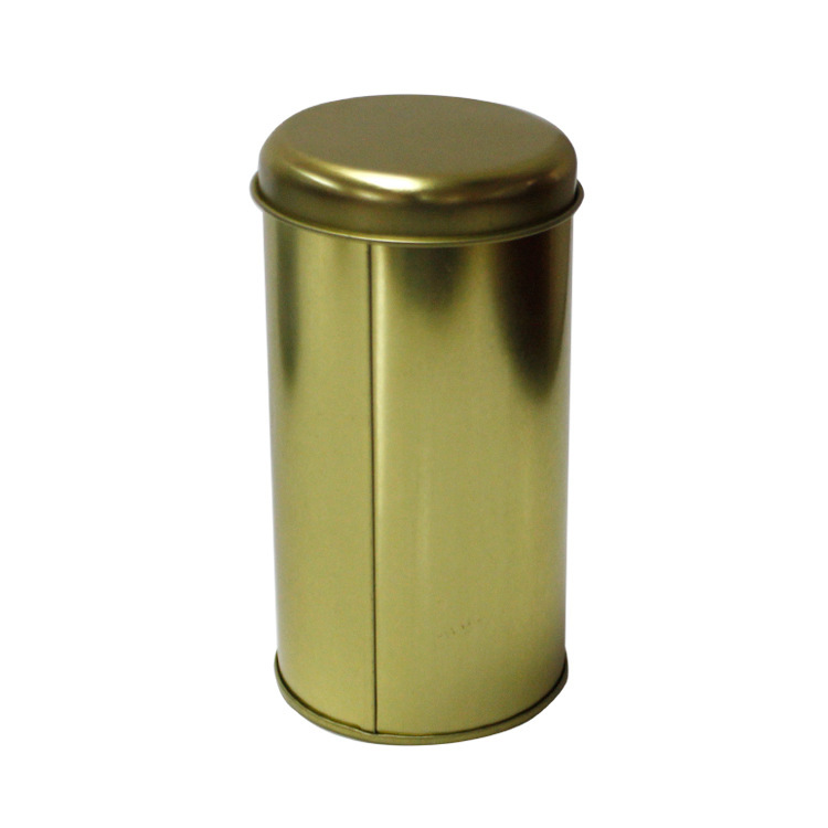 Pequeño redondo creativo té lata de hierro fuente de fábrica al por mayor té negro té verde caja de embalaje de té