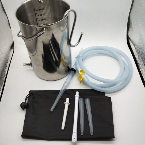 enema Amazon AliExpress new product bowel cleanser coffee enema bag 304 stainless steel enema bucket