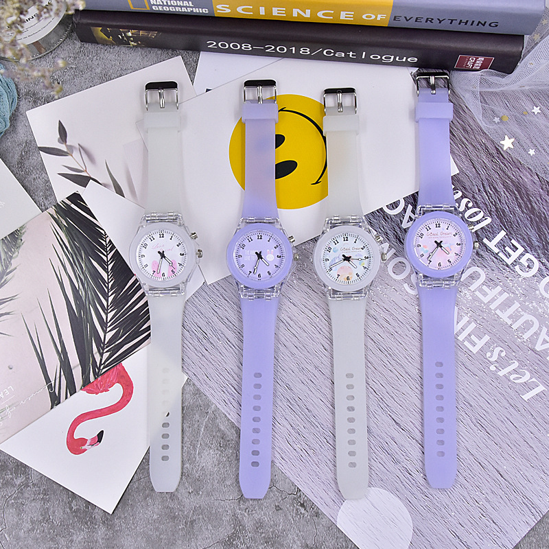 Silicone quartz fashionable watch