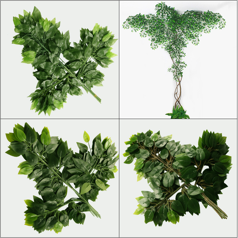 Simulated Banyan Leaves,Fake Trees,Simulated Branches,Green Leaf Plants,Indoor Modeling Decoration,Fake Leaves,Green Leaves,Big Tree