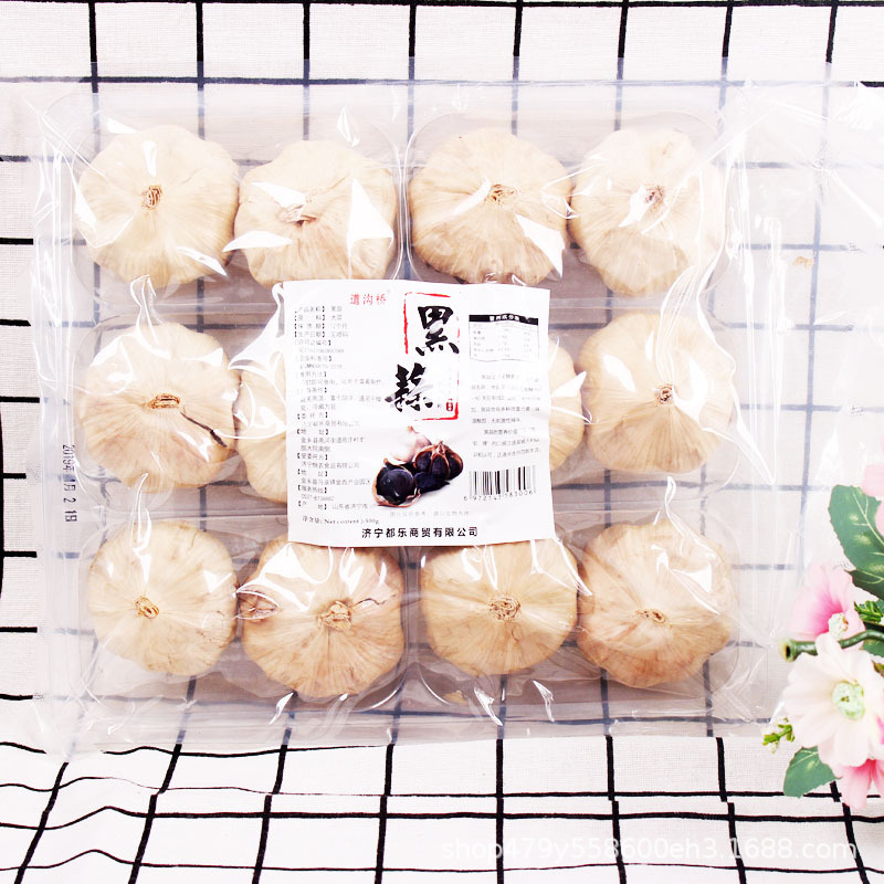 直供大蒜食品黑蒜多瓣500g大量批发 山东济宁金乡特产OEM礼品订制|ru