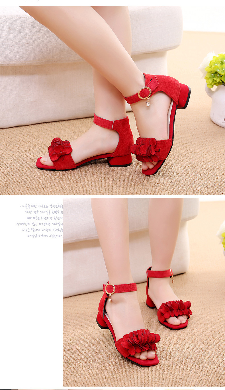 Women's Fashion Solid Color Open Toe Ankle Strap Sandals display picture 6