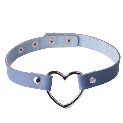 Manufacturer sells Japanese and Korean Harajuku soft girl large peach heart love-shaped necklace women's neck strap clavicle necklace short style