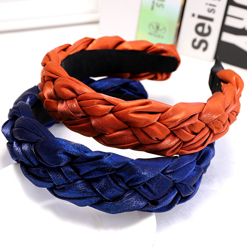 High-grade Cloth Twist Hair Hoop Wide Version Braids Hair Accessories Direct Sales display picture 15