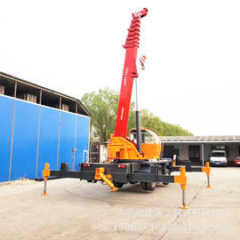 简易自制吊车起重机 轮式移动自制吊车运机 自制吊车图片品质保障