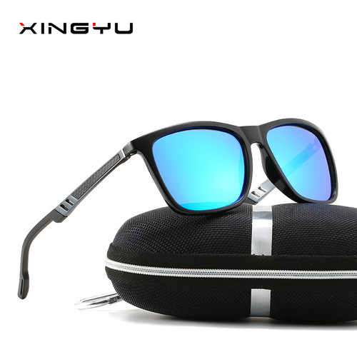 New men's and women's polarized sunglasses trendy colorful series aluminum-magnesium alloy spring legs XY190 fashion sunglasses