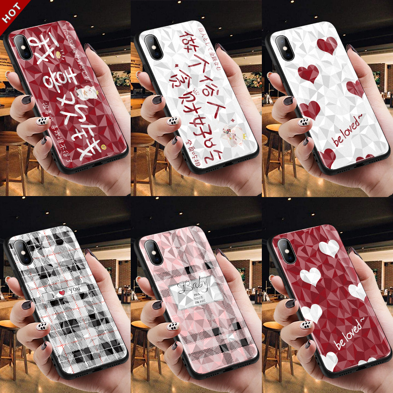 鑽石紋透明菱形女創意Iphone XR/6S防摔7P適用蘋果8P/XSMAX手機殼