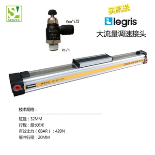 授权经销Parker派克无杆气缸 OSP-P32-00000-01400低速气缸带缓冲
