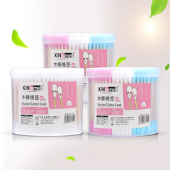 300 packs of cotton swabs, bulk disposable dual-ended wooden stick cotton swabs, cotton pads for makeup removal, cosmetic cotton swabs, baseball cotton swabs
