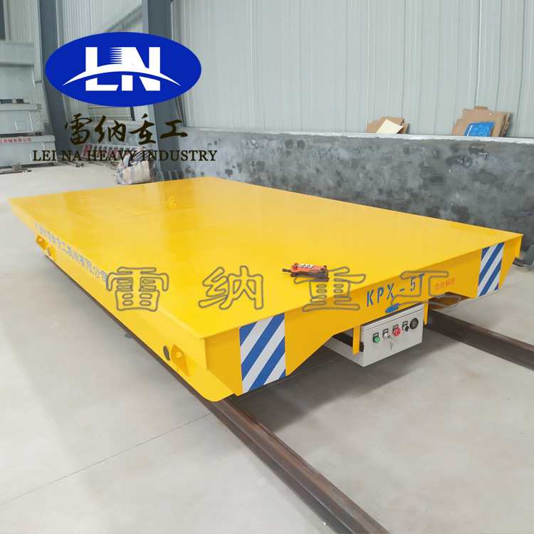 厂家制作平板电瓶车工厂专用重型遥控蓄电池轨道电动平车搬运车