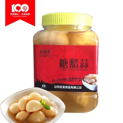 厂家供应罐装糖醋蒜 酱菜泡菜 鲜大蒜腌制而成味道鲜美脆嫰500g|ru