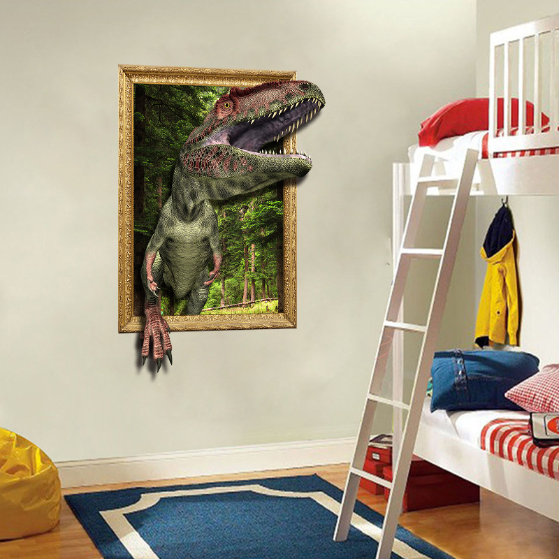 Fashion Dinosaur Painting Wall Stickers display picture 4