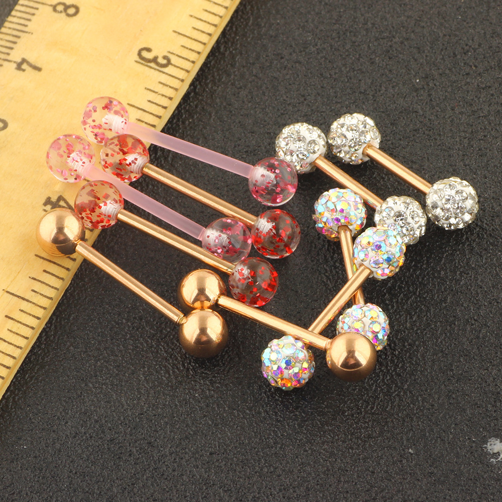 10Pcs Mix Style Body Piercing Jewelry Set Stainless Steel Breast Nipple Rings Tongue Rings Labret Studs Earrings detail image 23