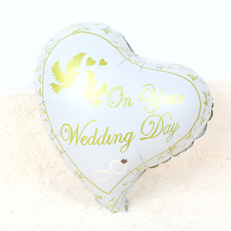 Día De San Valentín Letra Pájaro Película De Aluminio Boda Fiesta Globo display picture 4