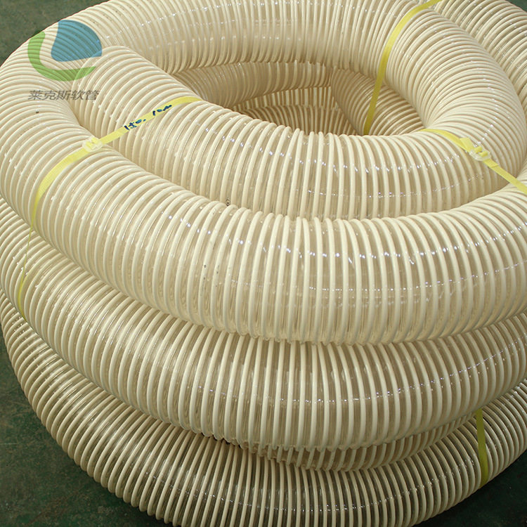 PU塑筋螺旋增强软管 防静电软管 防静电耐磨塑筋软管