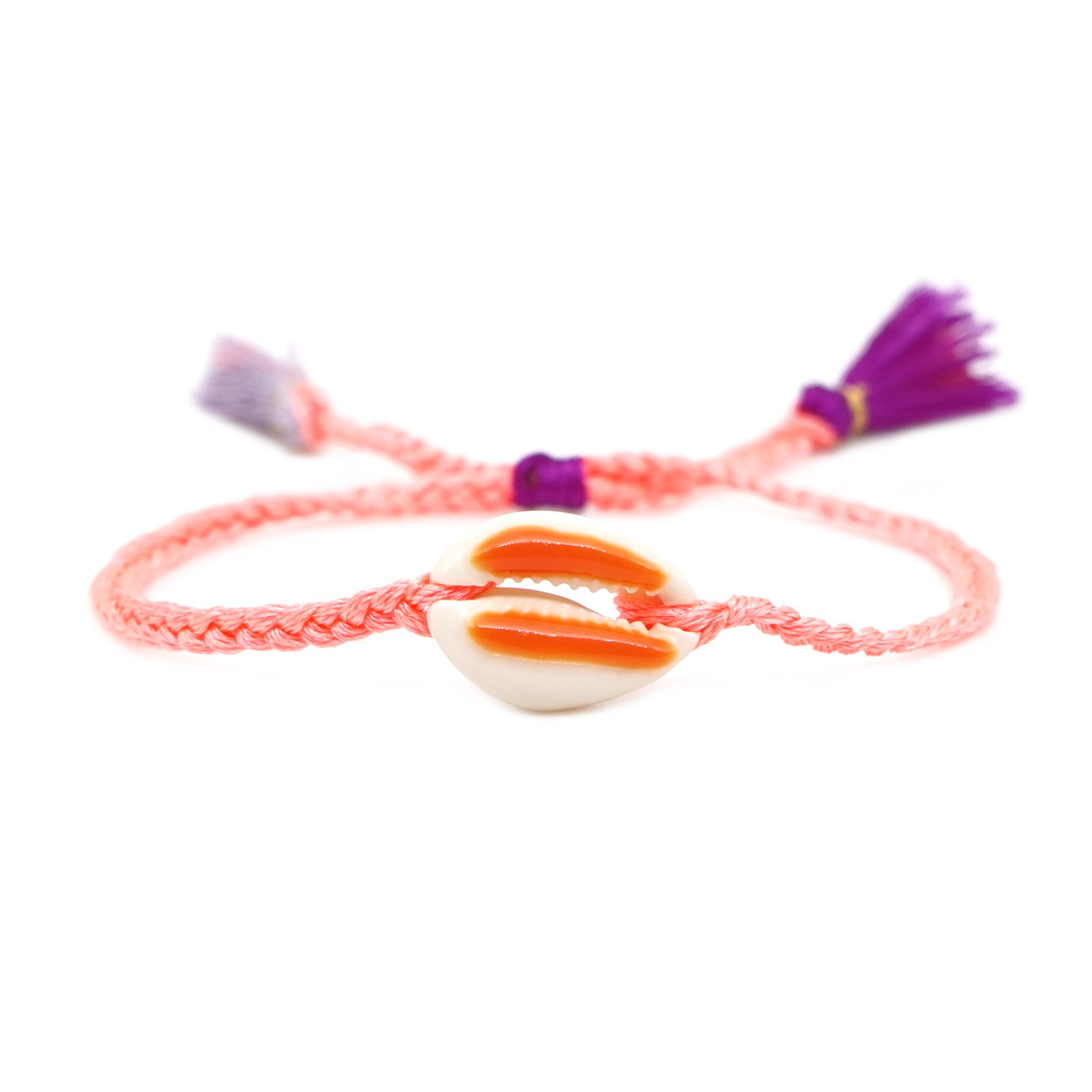 Fashion Tassel Hand-woven Multicolor Shell Bracelet display picture 1