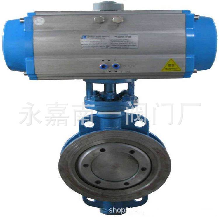 气动三偏心蝶阀 D643H-16C DN900 法兰蝶阀 WCB碳钢材质