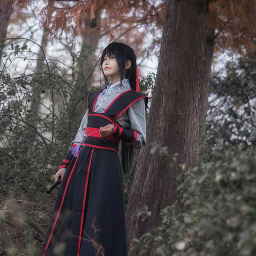 Animation version of the ancestor of the Mysterious Way Jiang Cheng Wei Wuxian youth anime costume cosplay ancient Chinese Hanfu one-piece drop shipping