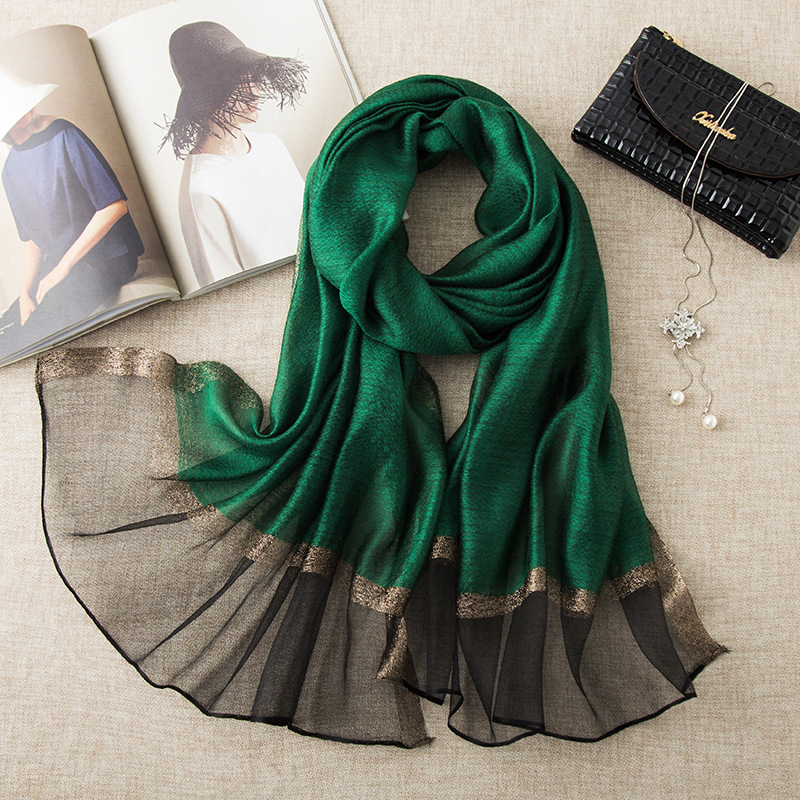 Silk solid color elegant beach cloak