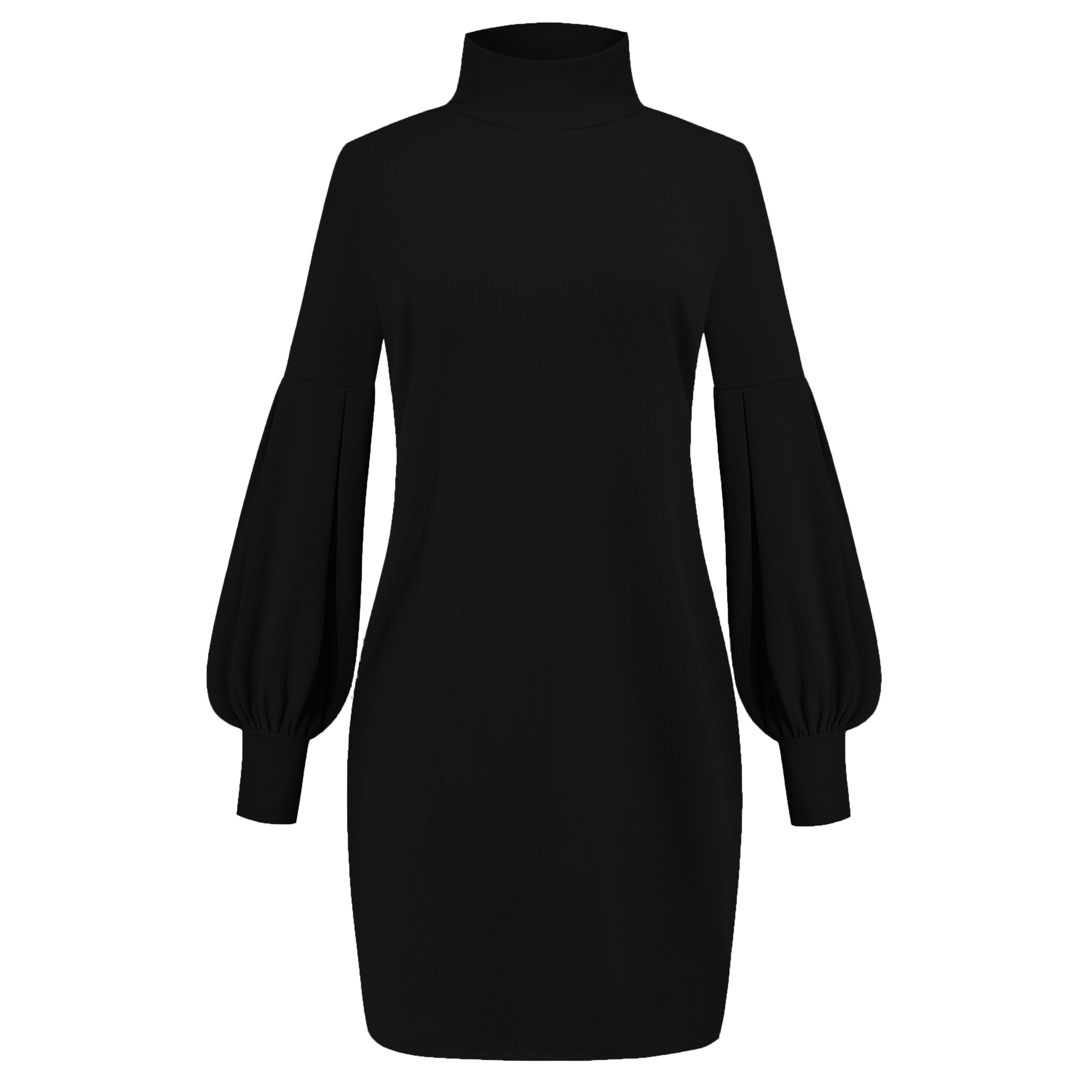 solid color Thread Round Neck Long Sleeve Dress nihaostyles clothing wholesale NSSYV107440