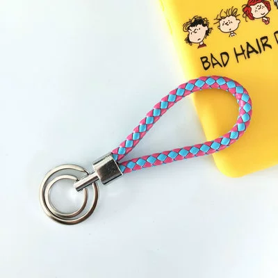 Woven keychain, polyurethane bag, pendant