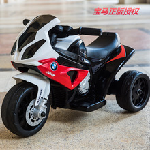 貝瑞佳兒童電動車可坐人嬰幼兒電動越野寶寶玩具車寶馬三輪摩托車