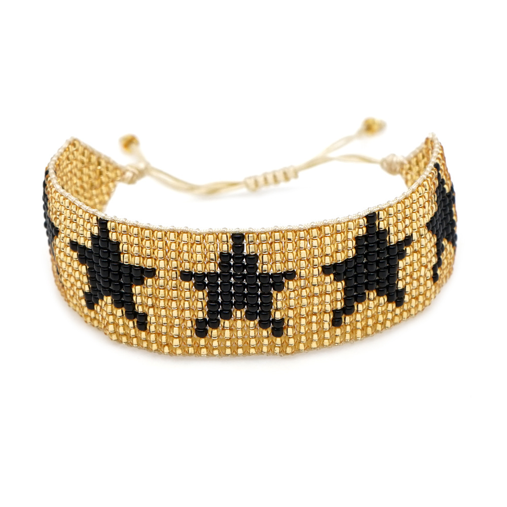 Nihaojewelry Miyuki Beads Hand-woven Star Rivets Diamonds Bracelet Set Wholesale Jewelry display picture 6