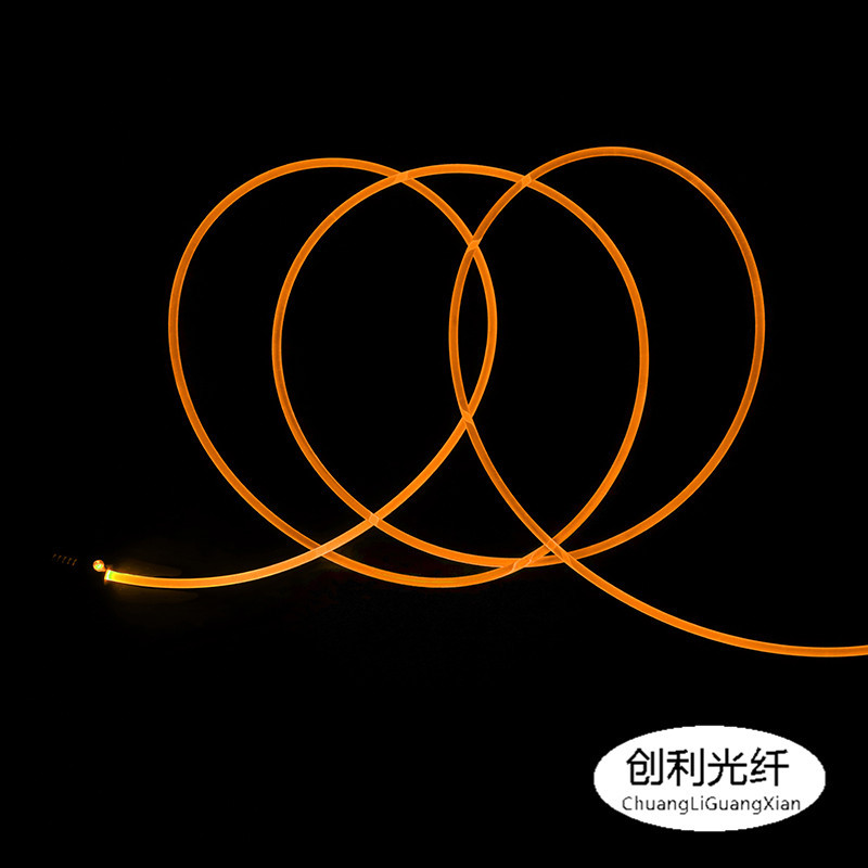 Xinchuangli sólido transparente Lado de cuerpo completo brillante cúpula de fibra óptica guía de luz tira guía de luz de plástico fibra MMA piscina Luz