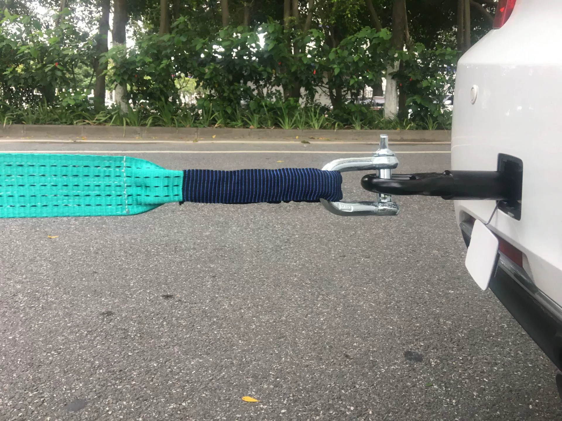 Буксирный трос с логотипом на руле, автомобильный буксирный трос, 8 тонн 4.5m мм, расширенный и утолщенный буксирный трос, светящийся флуоресцентный