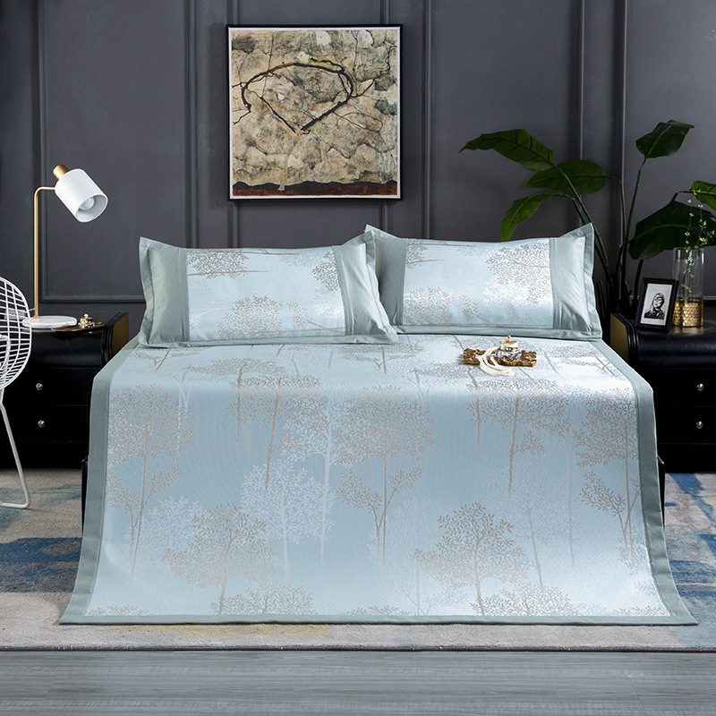 加厚大阪印花夏季冰丝凉席三件套夏季冰丝席空调席厂家直销批发