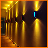 新款 LED壁灯双头上下照户外壁灯防水圆形三面侧发光走廊过道灯|ru