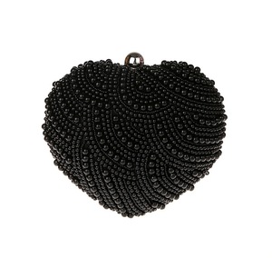 新品现货批发手工包心形珍珠包可爱晚宴包手提包031163-9