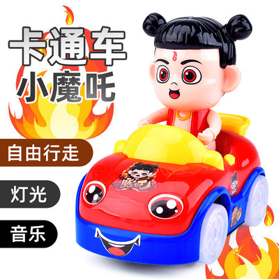 厂家直销电动万向卡通车 灯光音乐卡通玩具车 儿童电动玩具批发|ms