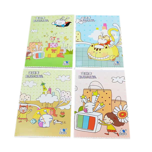 Wholesale A5 Blue Snail Exercise Book English Composition Text Primary School Student Workbook Cartoon Blue Snail Soft Copy