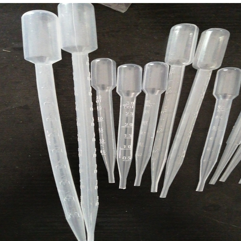 Pasteurizado paja 3 ml0.2, 0,5, 1,2,3,5,10ml de plástico cuentagotas de plástico tubería de plástico paja de plástico desechable