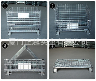 New Product 1000*800*850 Metal Foldableing Storage Cage Can Wheels Warehouse Storage Butterfly Cage